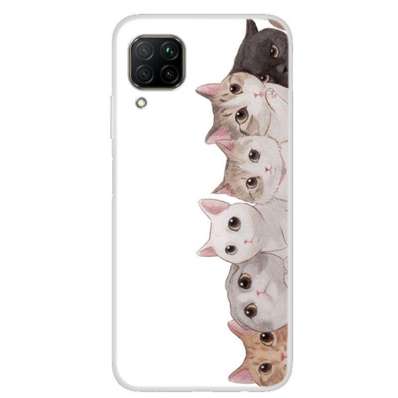 Cover for Huawei P40 Lite Lyttende Katte