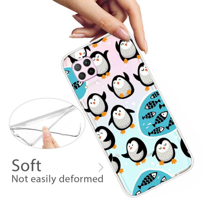 Cover for Huawei P40 Lite Pingviner Og Fisk