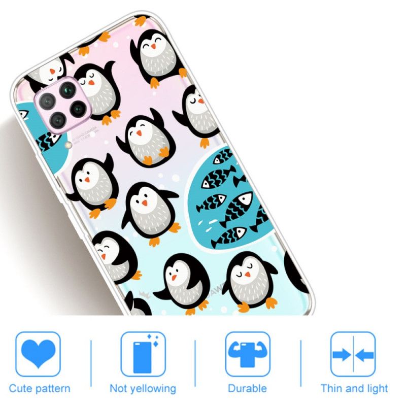 Cover for Huawei P40 Lite Pingviner Og Fisk