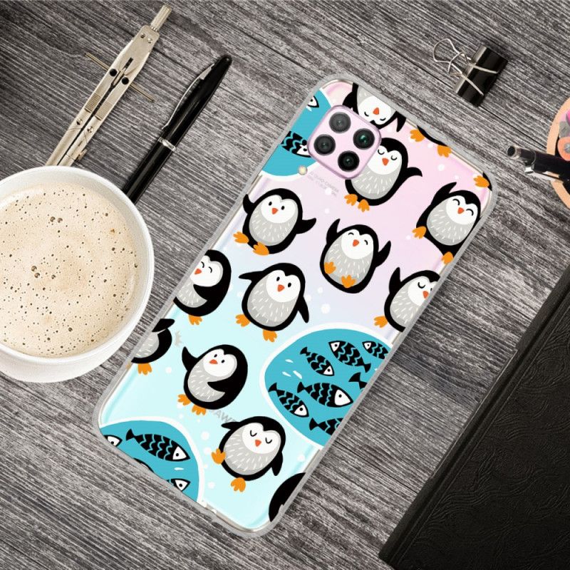 Cover for Huawei P40 Lite Pingviner Og Fisk
