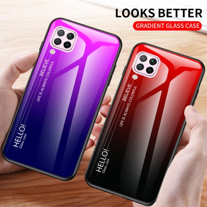Cover for Huawei P40 Lite Sort Hej Hærdet Glas