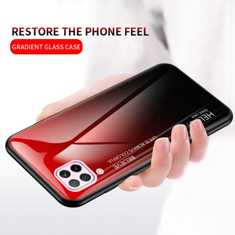 Cover for Huawei P40 Lite Sort Hej Hærdet Glas