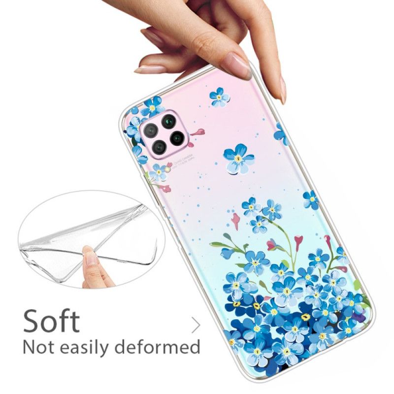Cover Huawei P40 Lite Buket Blå Blomster Beskyttelse