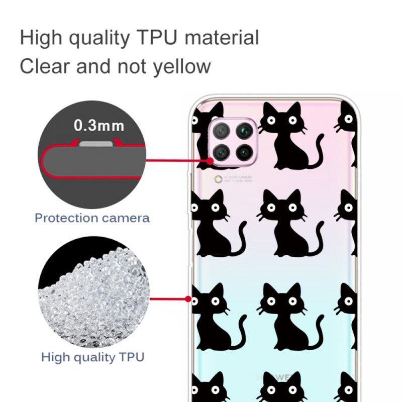 Cover Huawei P40 Lite Flere Sorte Katte Beskyttelse