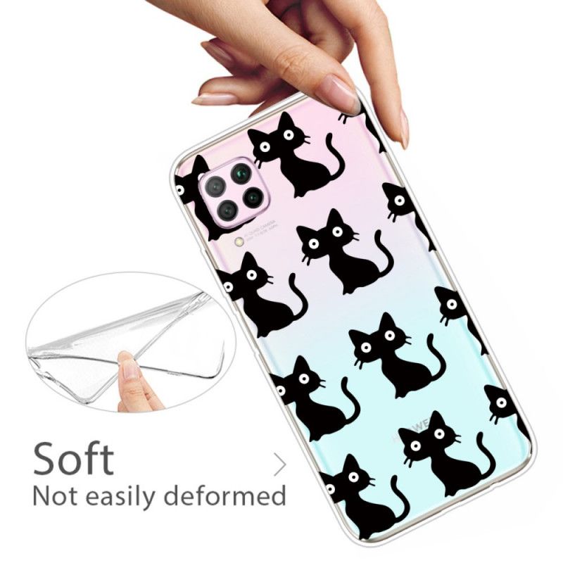 Cover Huawei P40 Lite Flere Sorte Katte Beskyttelse