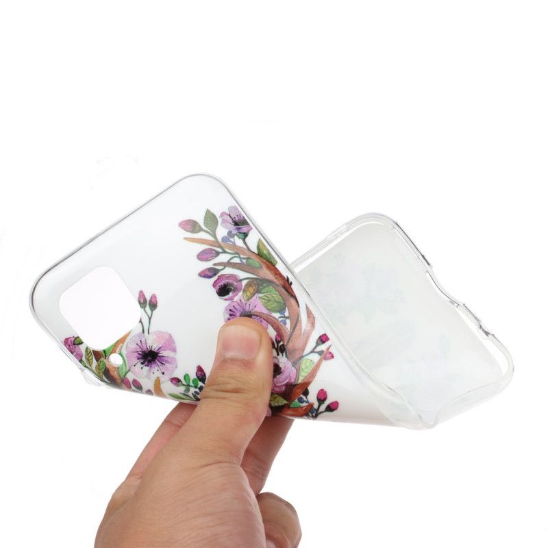 Cover Huawei P40 Lite Fluorescerende Blomstret Elg Original