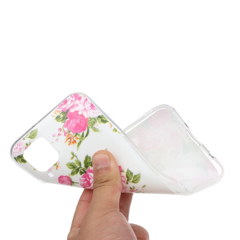 Cover Huawei P40 Lite Fluorescerende Frihedsblomster