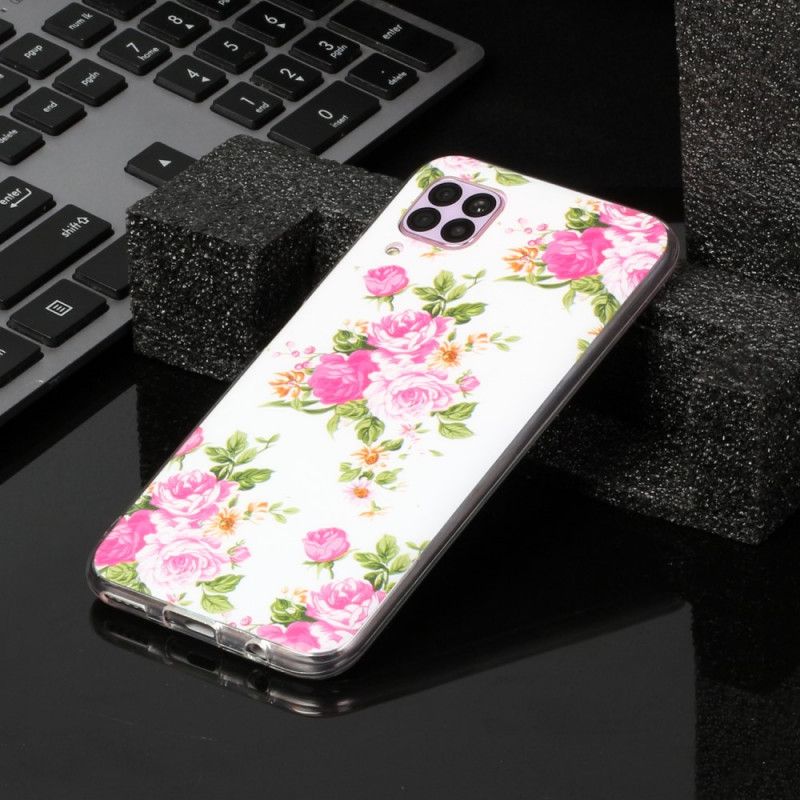 Cover Huawei P40 Lite Fluorescerende Frihedsblomster