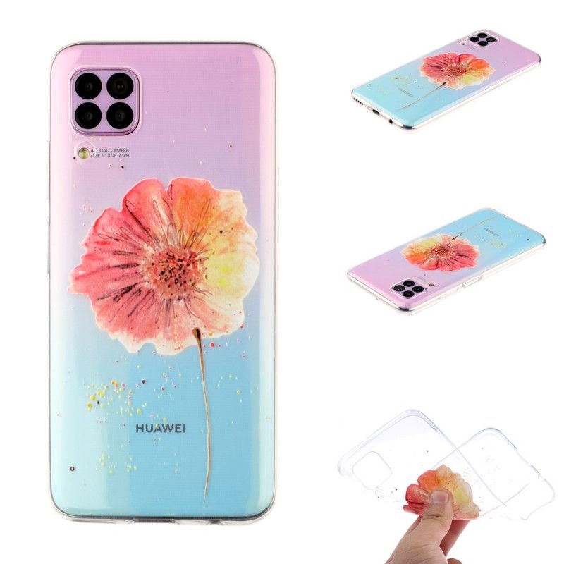 Cover Huawei P40 Lite Gennemsigtig Valmuervalmue Beskyttelse