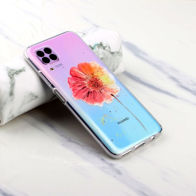 Cover Huawei P40 Lite Gennemsigtig Valmuervalmue Beskyttelse