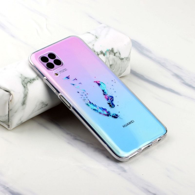 Cover Huawei P40 Lite Gennemsigtige Fjer
