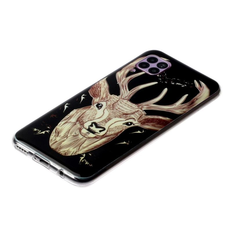 Cover Huawei P40 Lite Mobilcover Majestætisk Fluorescerende Hjorte