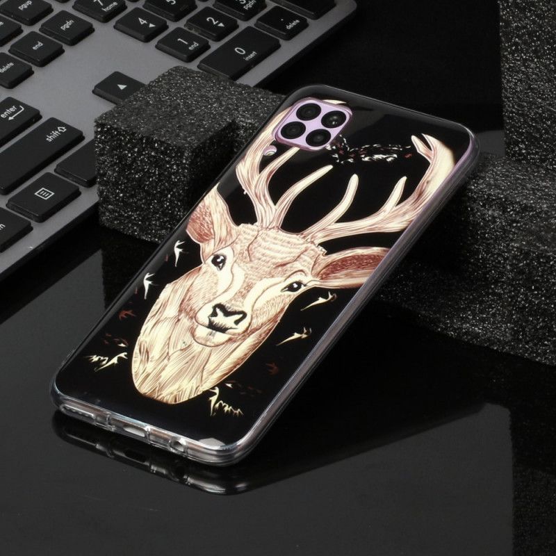 Cover Huawei P40 Lite Mobilcover Majestætisk Fluorescerende Hjorte