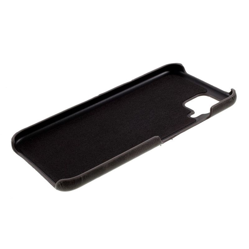 Cover Huawei P40 Lite Mørkeblå Kortholder I Lædereffekt Beskyttelse
