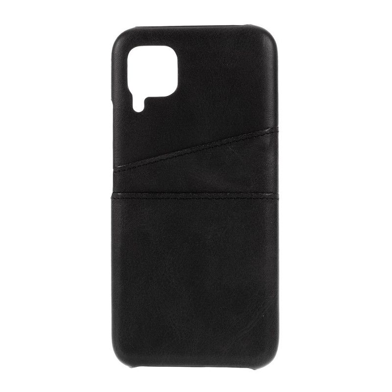 Cover Huawei P40 Lite Mørkeblå Kortholder I Lædereffekt Beskyttelse
