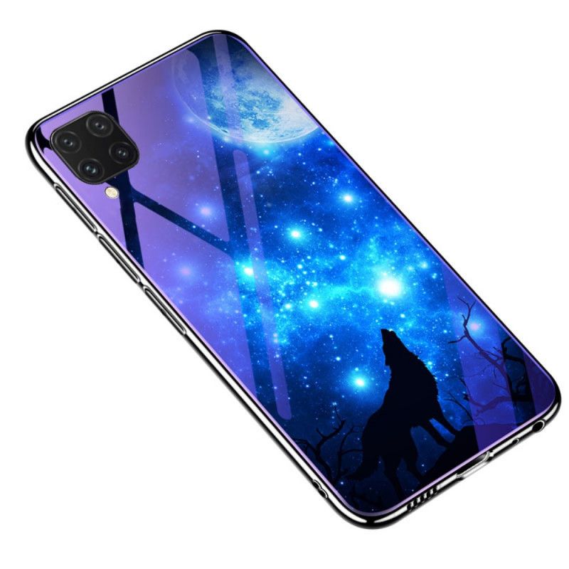 Cover Huawei P40 Lite Navyblå Hærdet Glas Og Animalsk Silikone