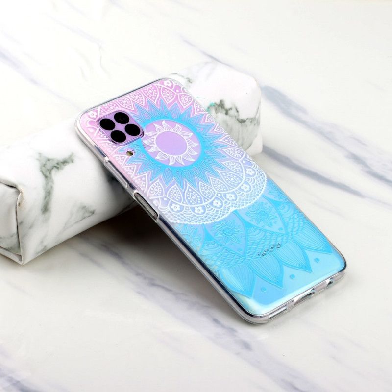 Cover Huawei P40 Lite Pink Gennemsigtig Farverig Mandala