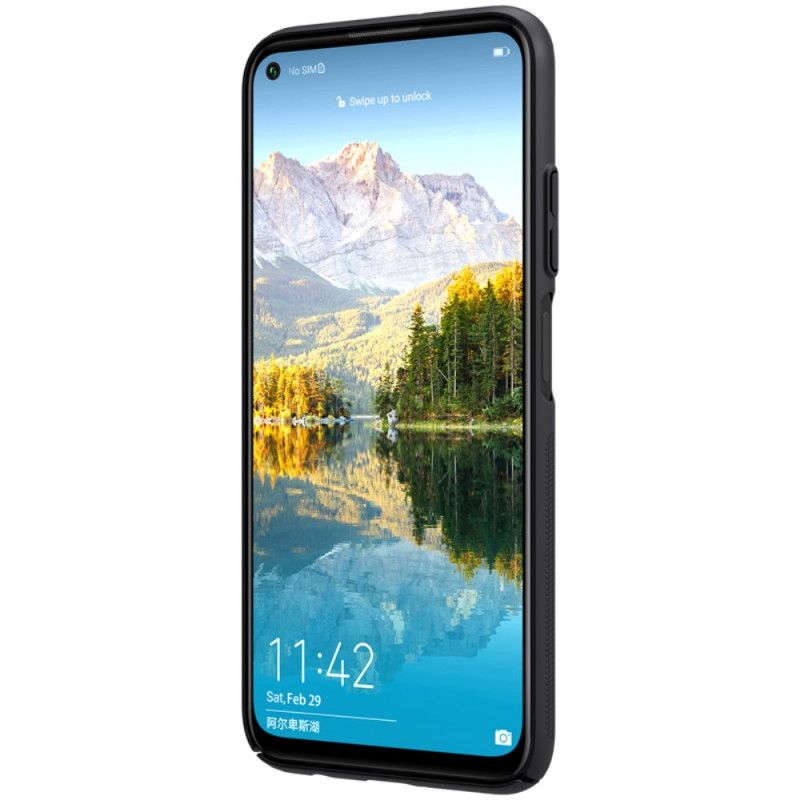 Cover Huawei P40 Lite Sort Mobilcover Stiv Frostet Nillkin