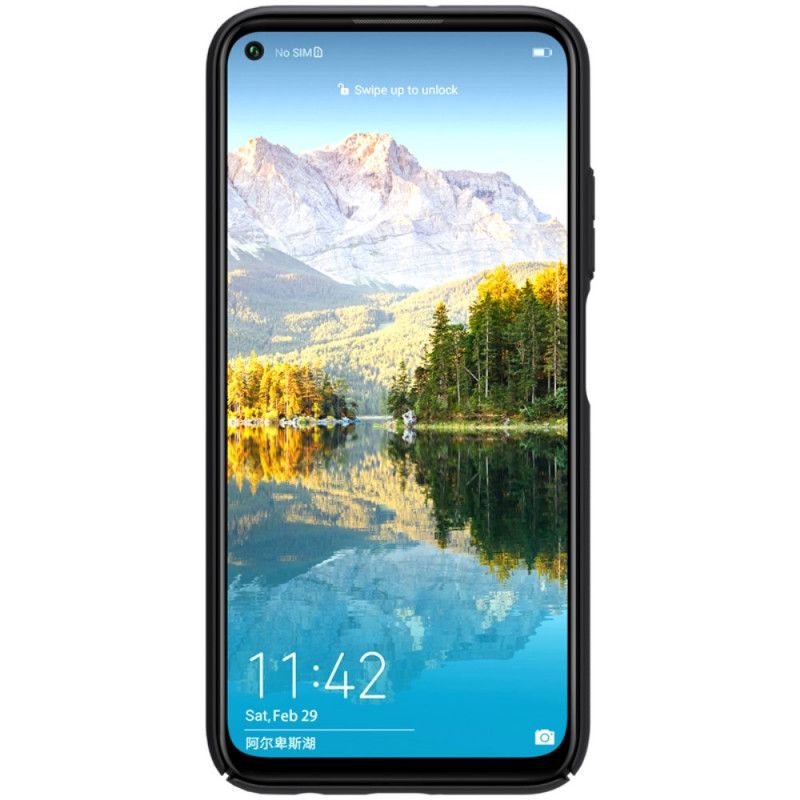 Cover Huawei P40 Lite Sort Mobilcover Stiv Frostet Nillkin