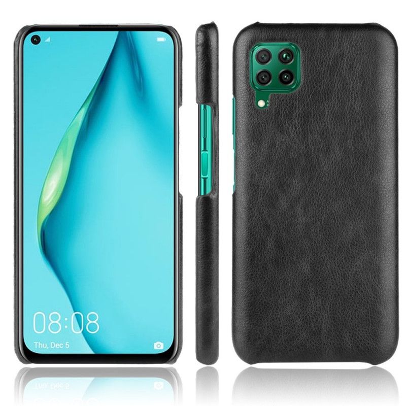 Cover Huawei P40 Lite Sort Præstationslychee-Lædereffekt Beskyttelse