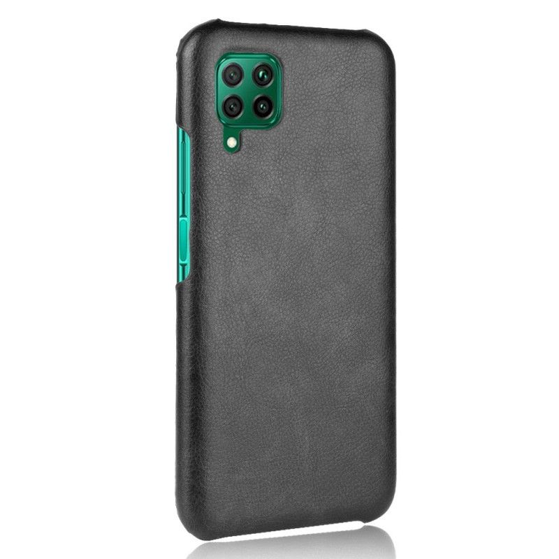 Cover Huawei P40 Lite Sort Præstationslychee-Lædereffekt Beskyttelse