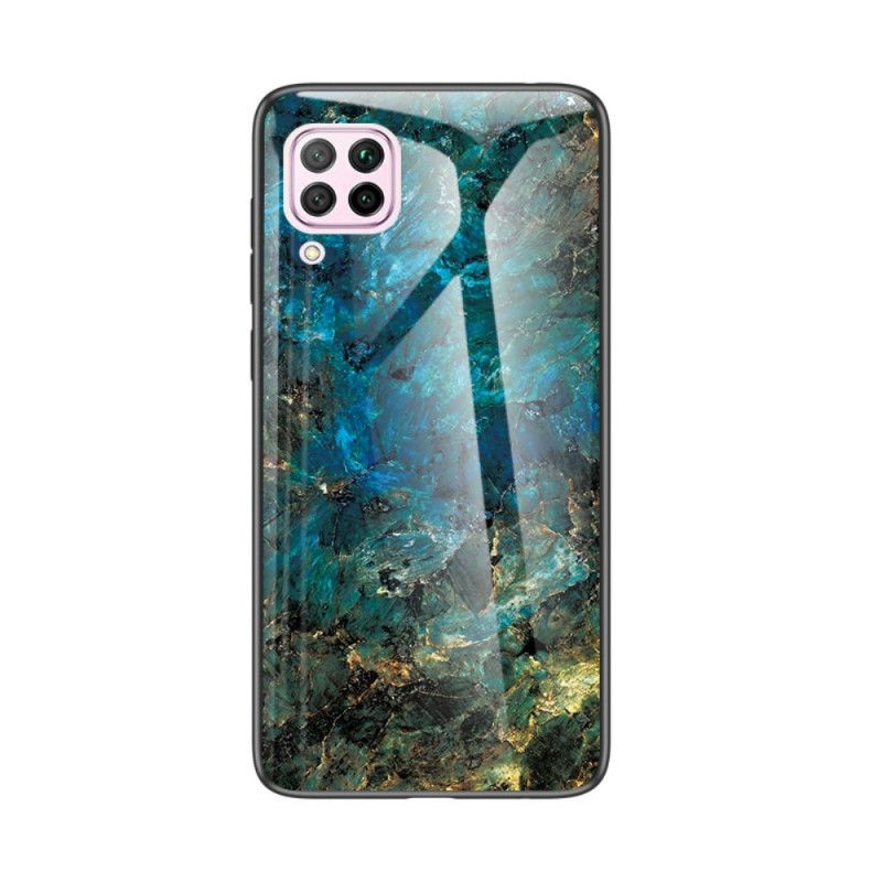 Cover Huawei P40 Lite Sort Premumfarver I Hærdet Glas Beskyttelse