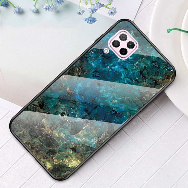 Cover Huawei P40 Lite Sort Premumfarver I Hærdet Glas Beskyttelse
