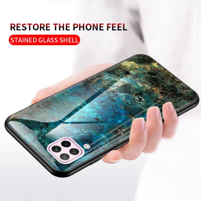 Cover Huawei P40 Lite Sort Premumfarver I Hærdet Glas Beskyttelse