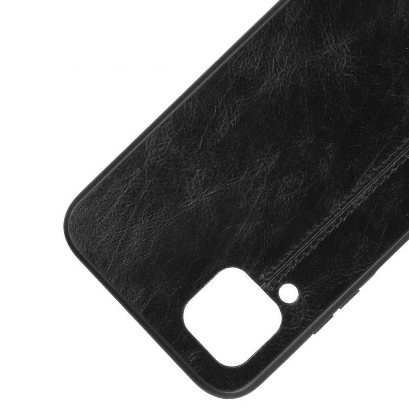 Cover Huawei P40 Lite Sort Søm I Læderstil