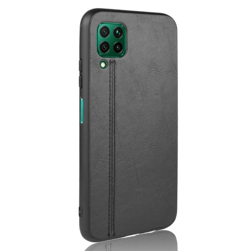 Cover Huawei P40 Lite Sort Søm I Læderstil