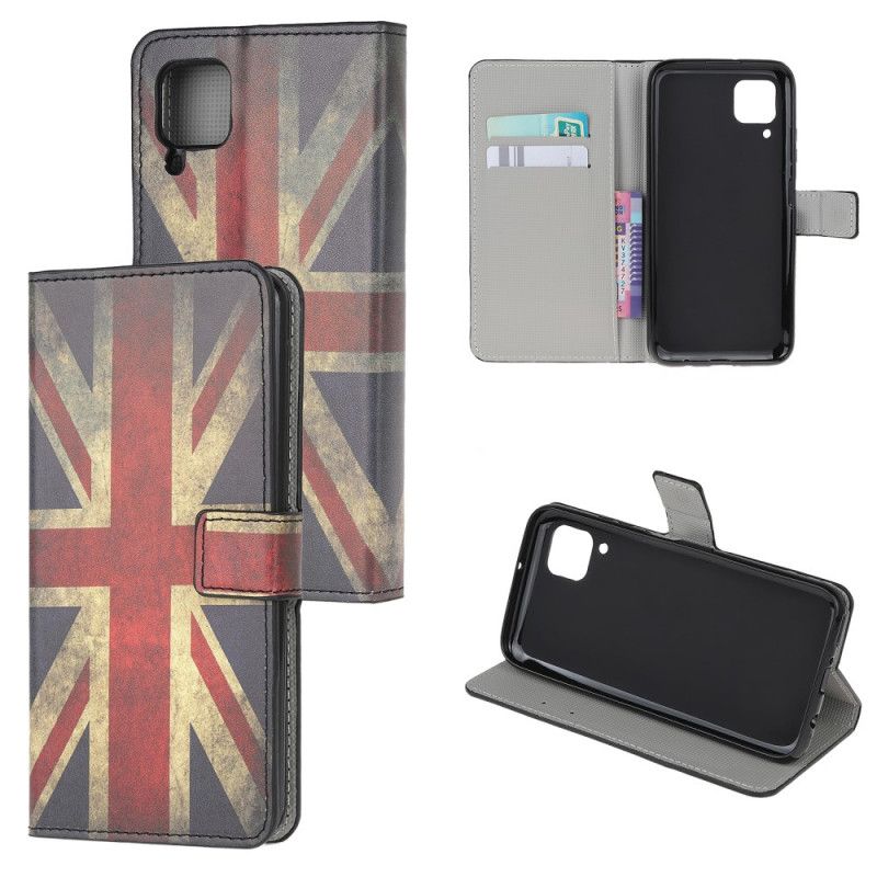 Flip Cover Huawei P40 Lite Mobilcover Englands Flag