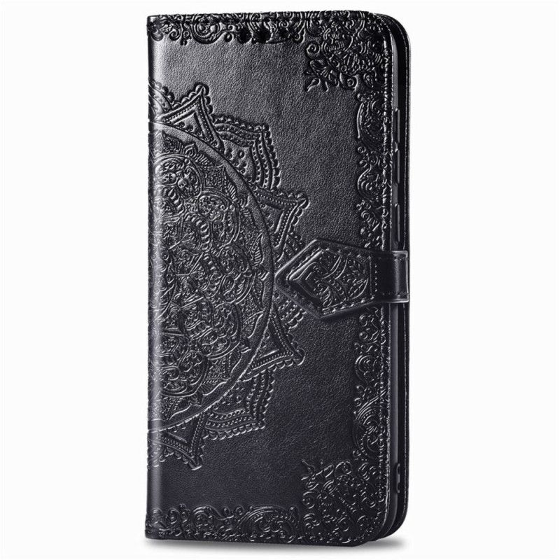 Flip Cover Huawei P40 Lite Sort Mandala Fra Middelalderen