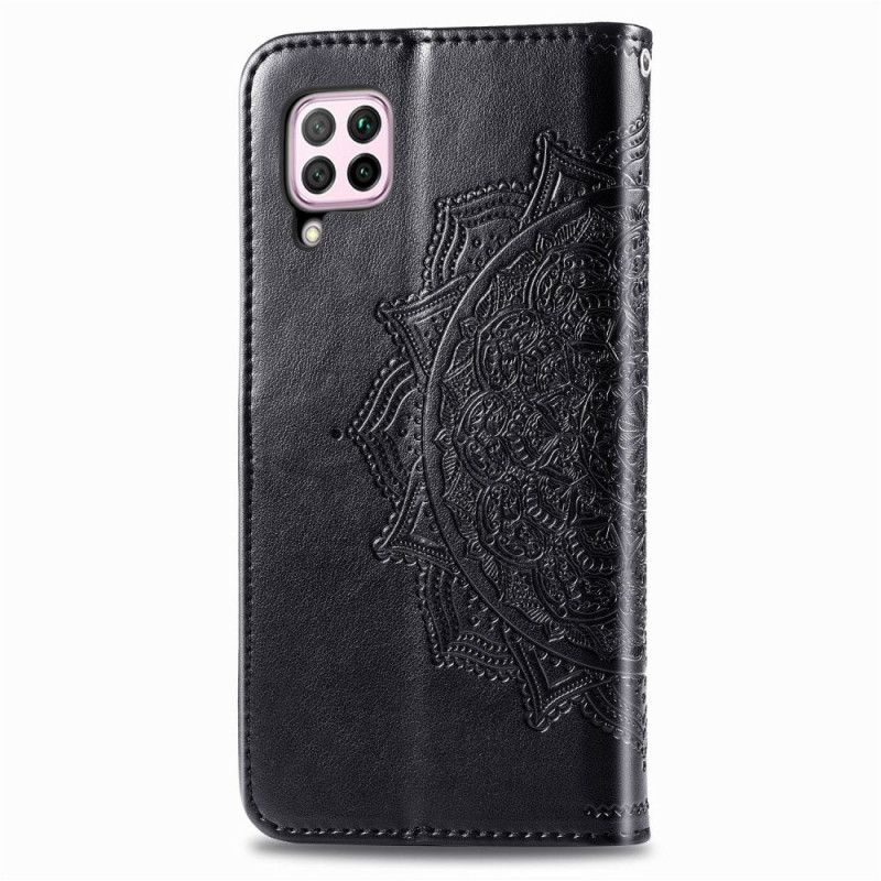 Flip Cover Huawei P40 Lite Sort Mandala Fra Middelalderen