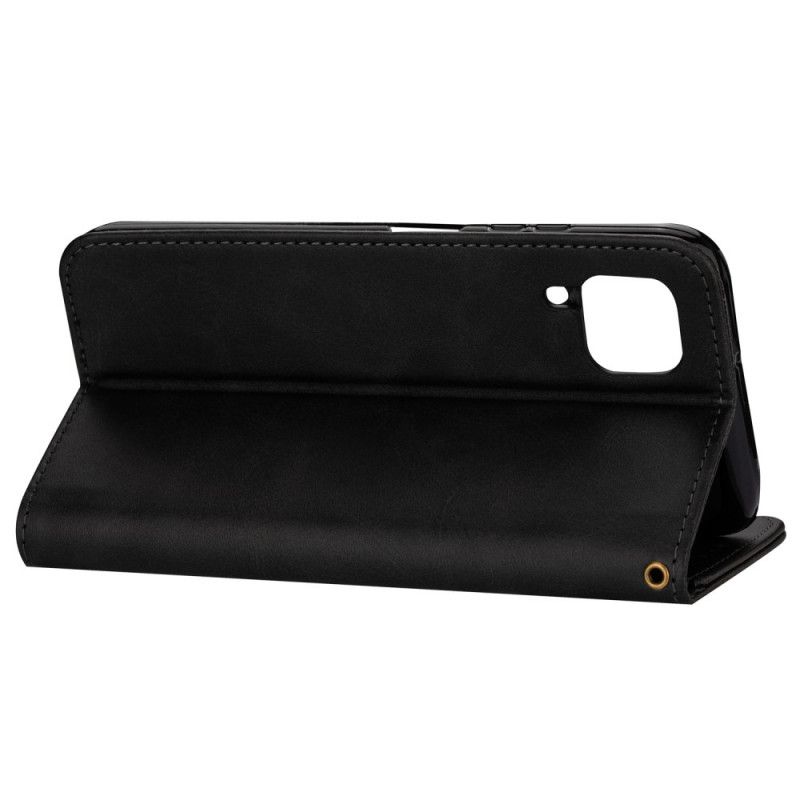 Flip Cover Huawei P40 Lite Sort Møntpung Med Rem