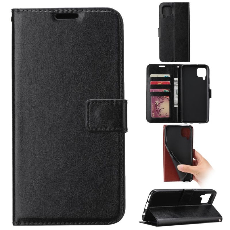 Flip Cover Læder for Huawei P40 Lite Sort Ekstrem Slank Lædereffekt