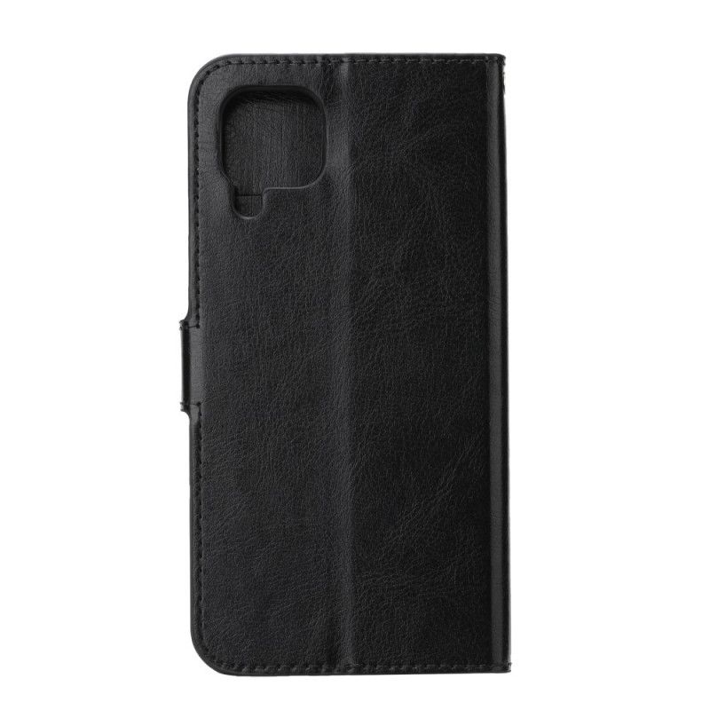 Flip Cover Læder for Huawei P40 Lite Sort Ekstrem Slank Lædereffekt