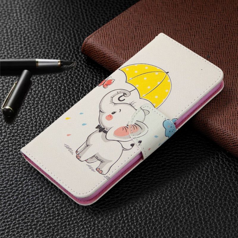Flip Cover Læder Huawei P40 Lite Elefant Original