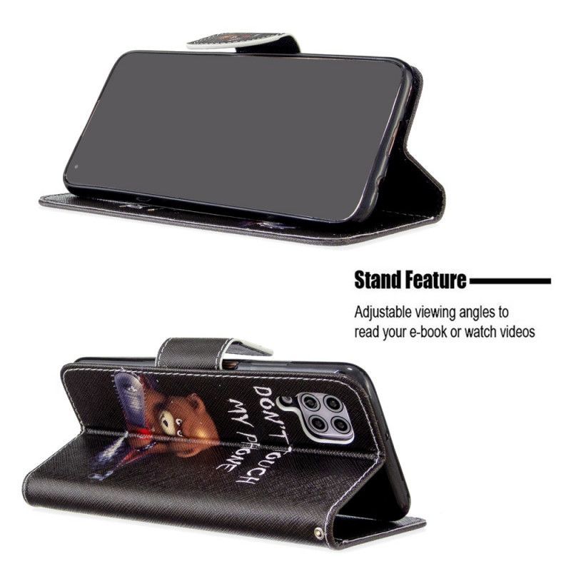 Flip Cover Læder Huawei P40 Lite Farlig Bjørn Original