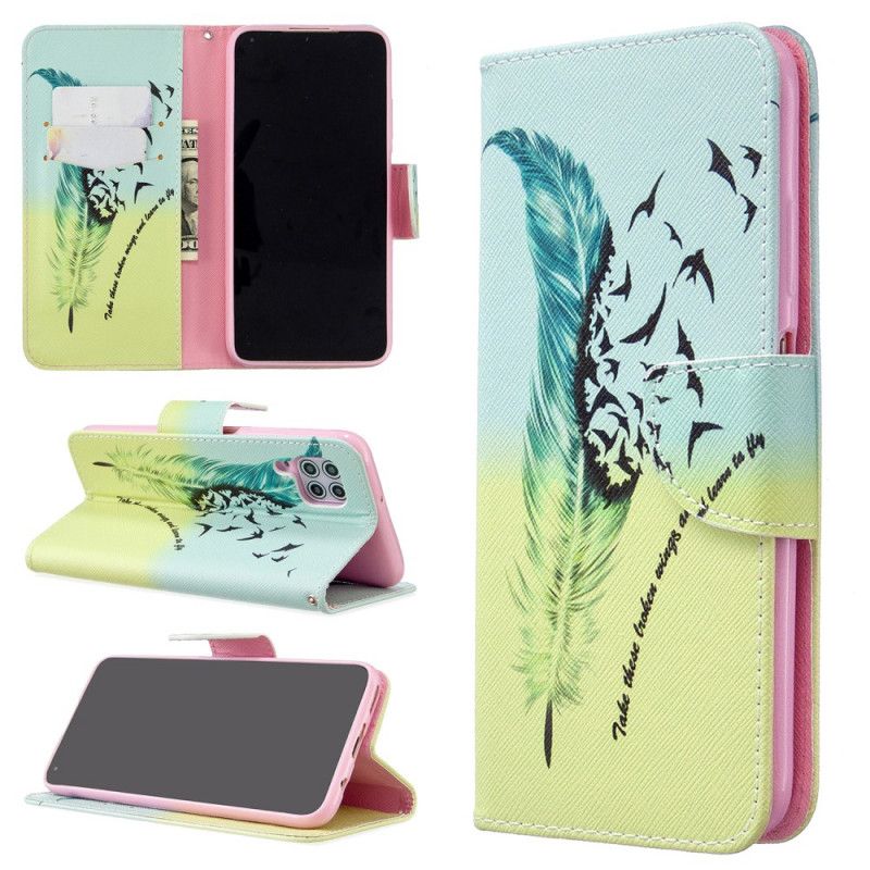 Flip Cover Læder Huawei P40 Lite Lær At Flyve