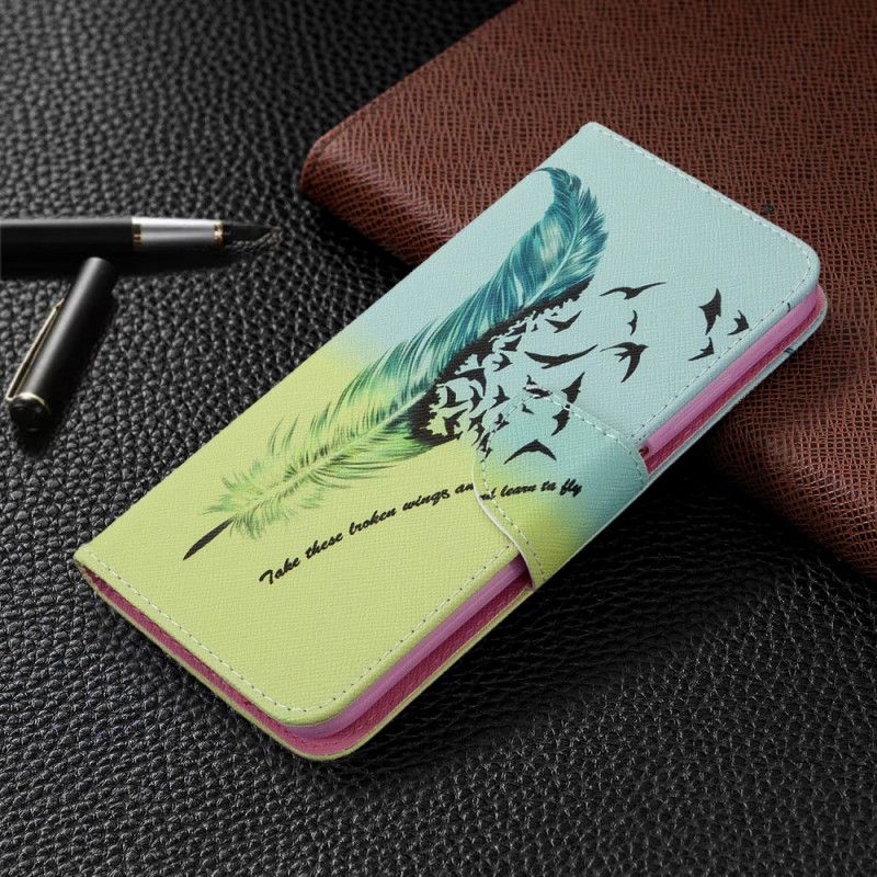 Flip Cover Læder Huawei P40 Lite Lær At Flyve
