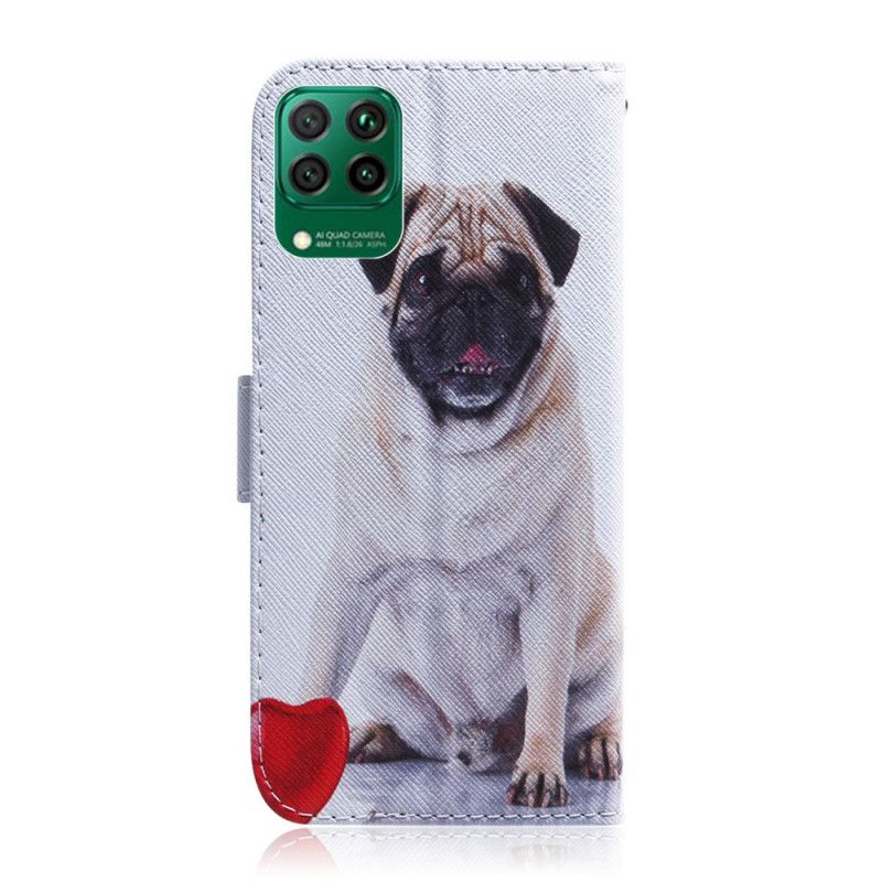 Flip Cover Læder Huawei P40 Lite Mops Hund