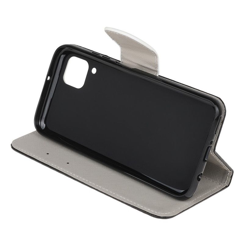 Flip Cover Læder Huawei P40 Lite Rør Ikke Ved Min Telefon Original
