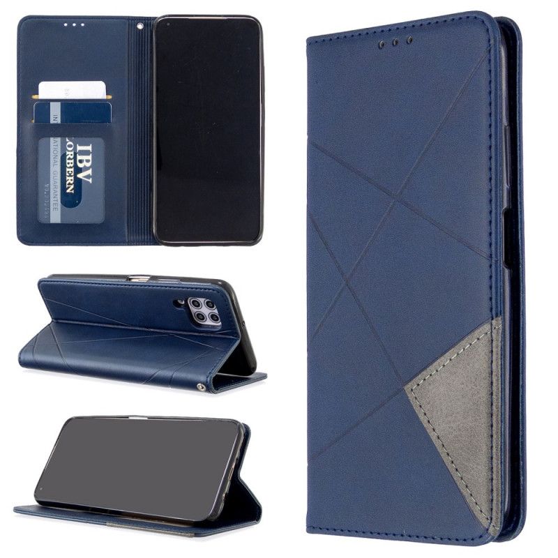 Læder Cover Huawei P40 Lite Sort Kunstnerstil Original