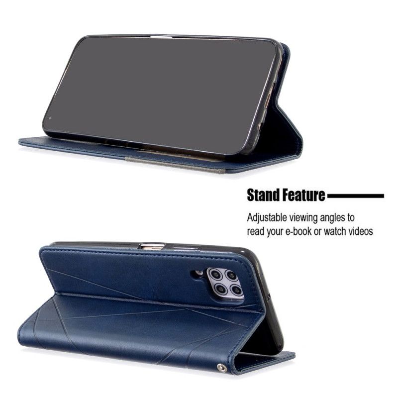 Læder Cover Huawei P40 Lite Sort Kunstnerstil Original
