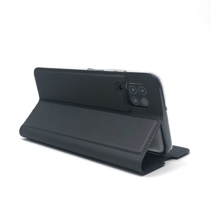 Læder Cover Huawei P40 Lite Sort Magnetisk Lås