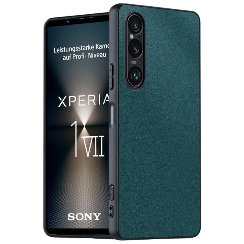 Cover Sony Xperia 1 Vii Telefon Etui Lædereffekt