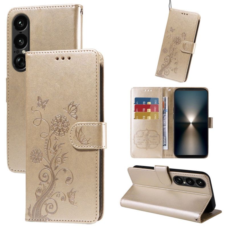 Flip Cover Sony Xperia 1 Vii Floralie