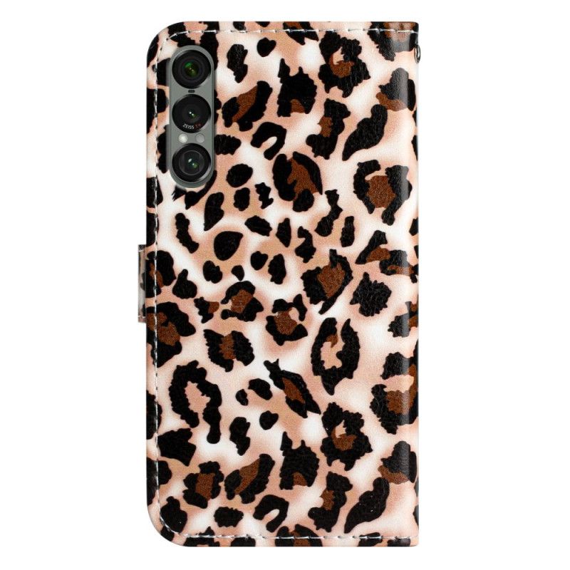Flip Cover Sony Xperia 1 Vii Leopardprint