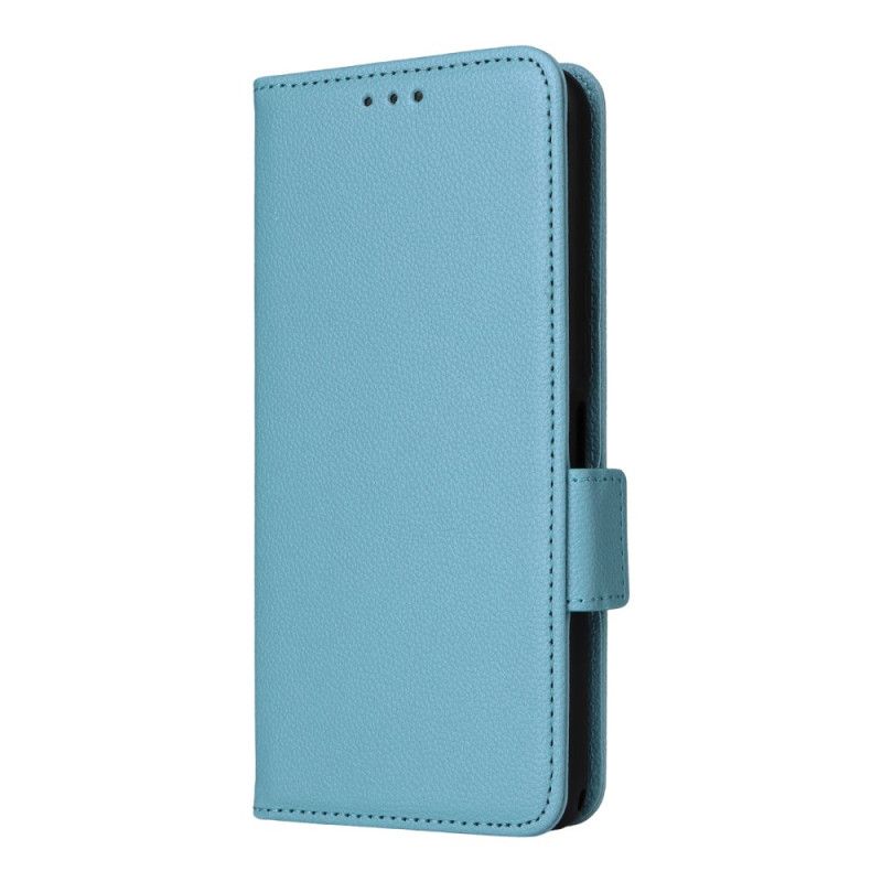 Flip Cover Sony Xperia 1 Vii Lychee-tekstur Med Rem