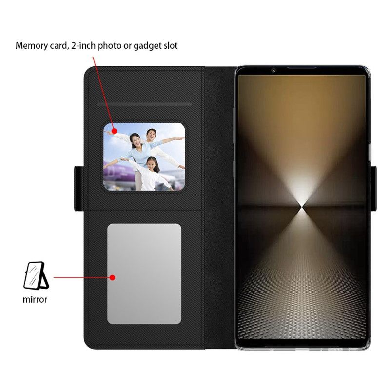 Flip Cover Sony Xperia 1 Vii Spejl Og Kortholder